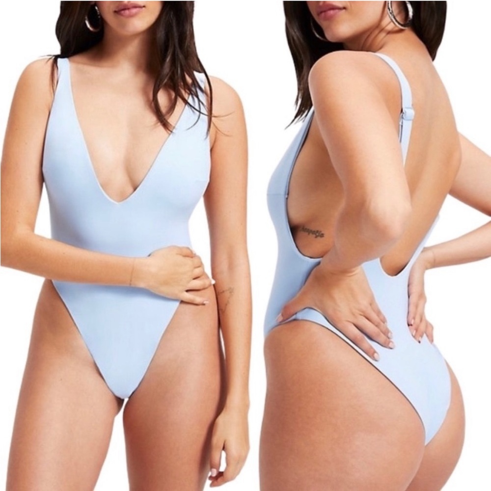 BRAND NEW GOOD AMERICAN pink one piece